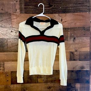 Vintage 70s knit blouse.